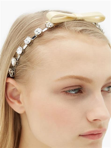 miu miu bow headband|miu hair clips.